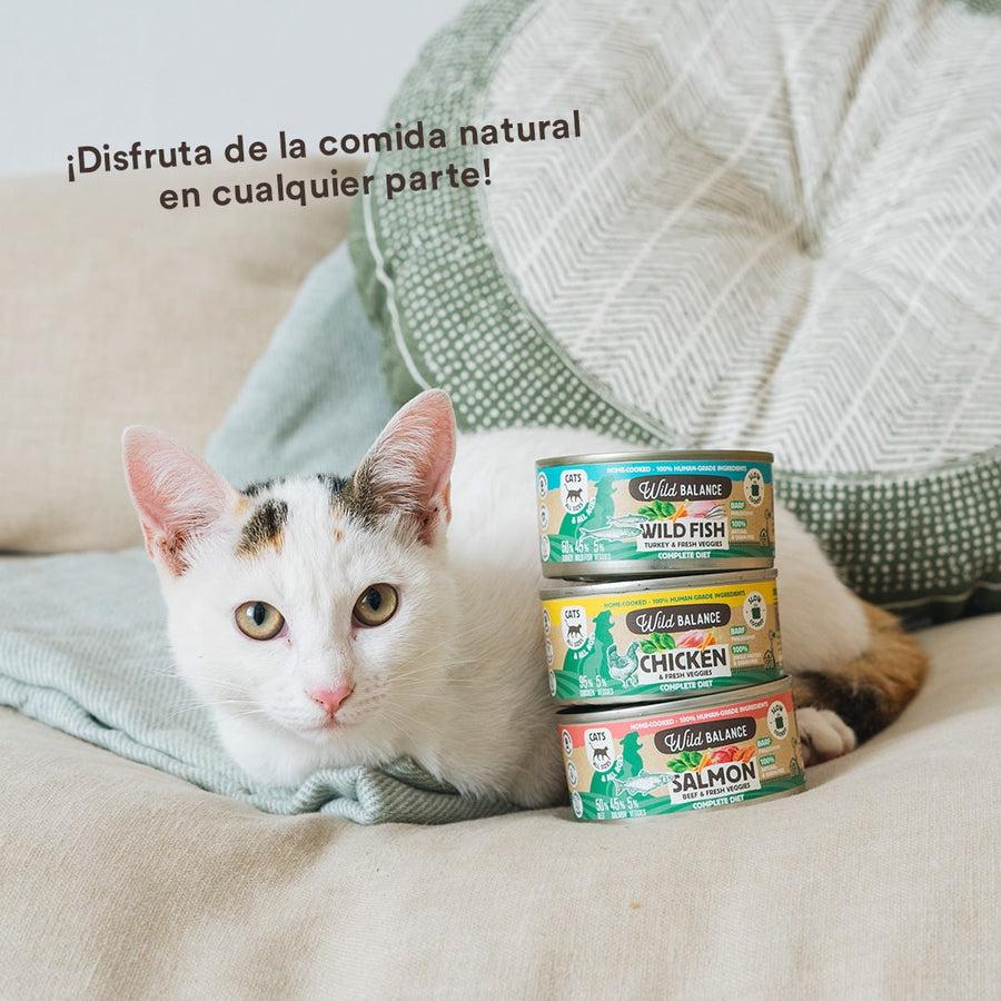 Lata de pollo BARF para gatos Wild Balance 120 g
