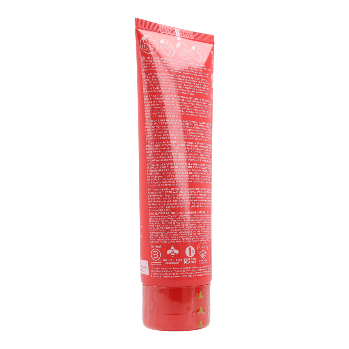 Leche Solar Hydra Fresh SPF50 Apivita 100 ml