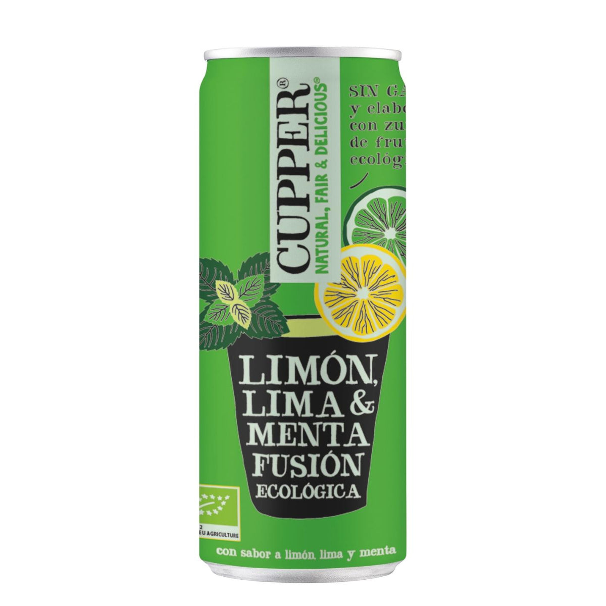 Refresco de Menta, Limón y Lima Bio Cupper 250 ml