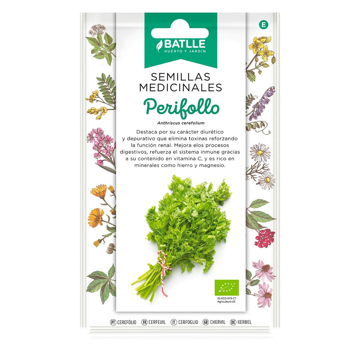 Semillas de Perifollo ecológicas Batlle