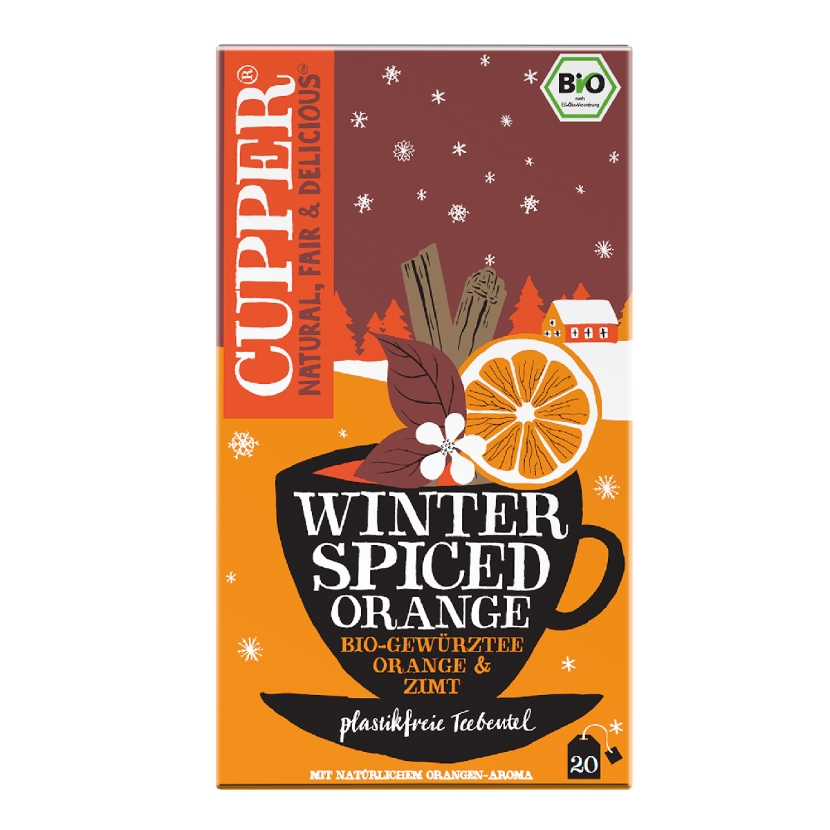 Infusión de Naranja y Canela BIO Cupper 20 bolsitas