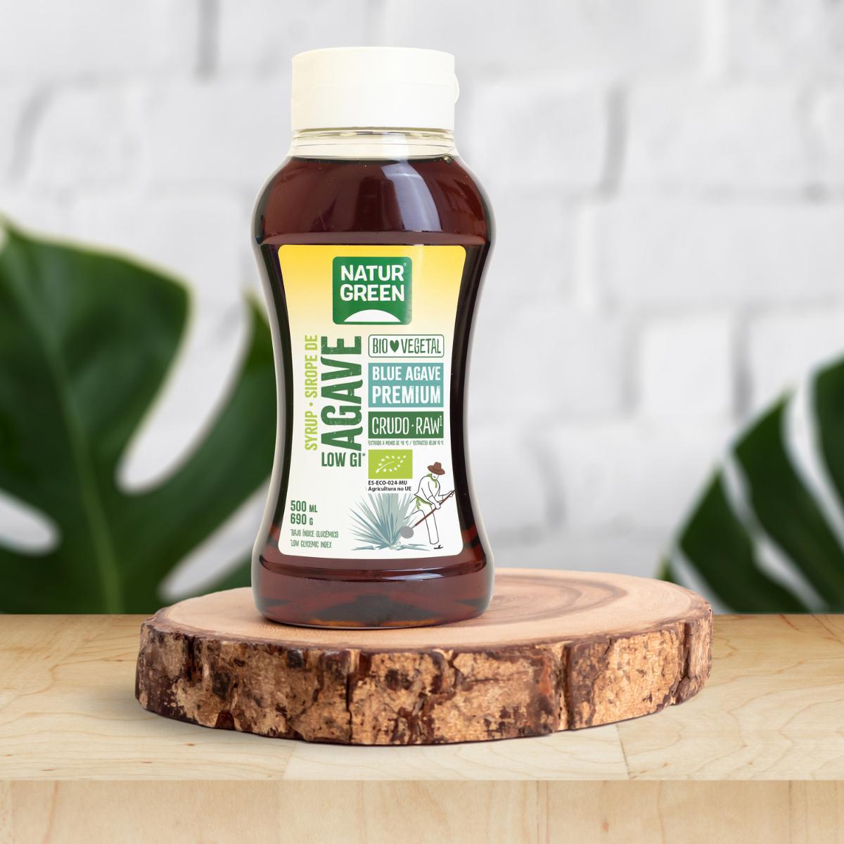 Pack 2 uds Sirope de Ágave Crudo Naturgreen 2 uds de 500 ml