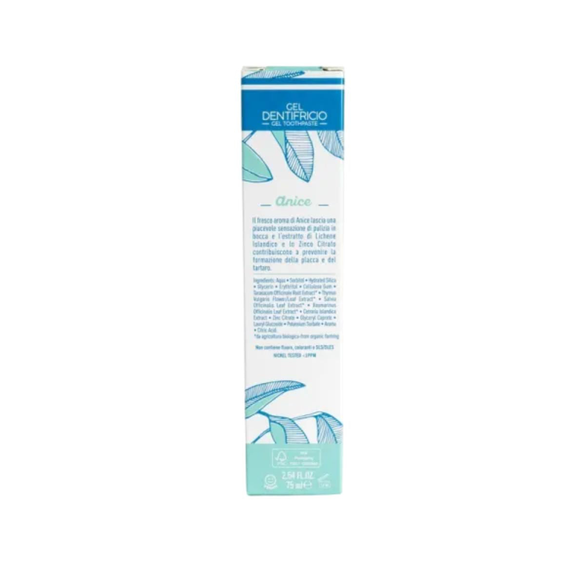 Pasta de dientes natural de Anís Ecológico Officina Naturae 75 ml