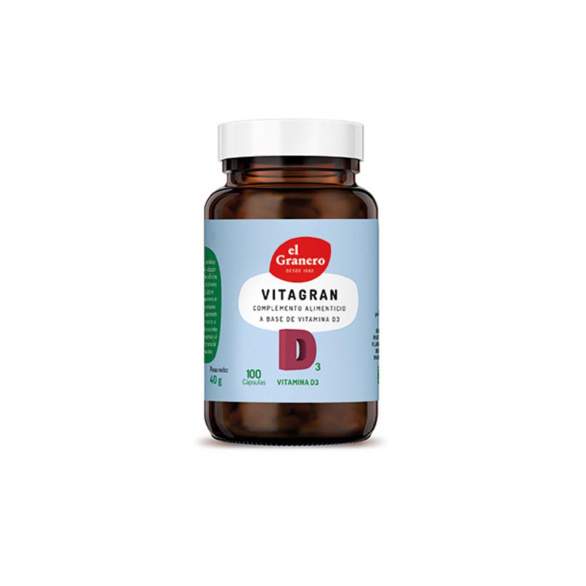 Vitagran D3 EL Graner, 100MCG 100 cápsulas