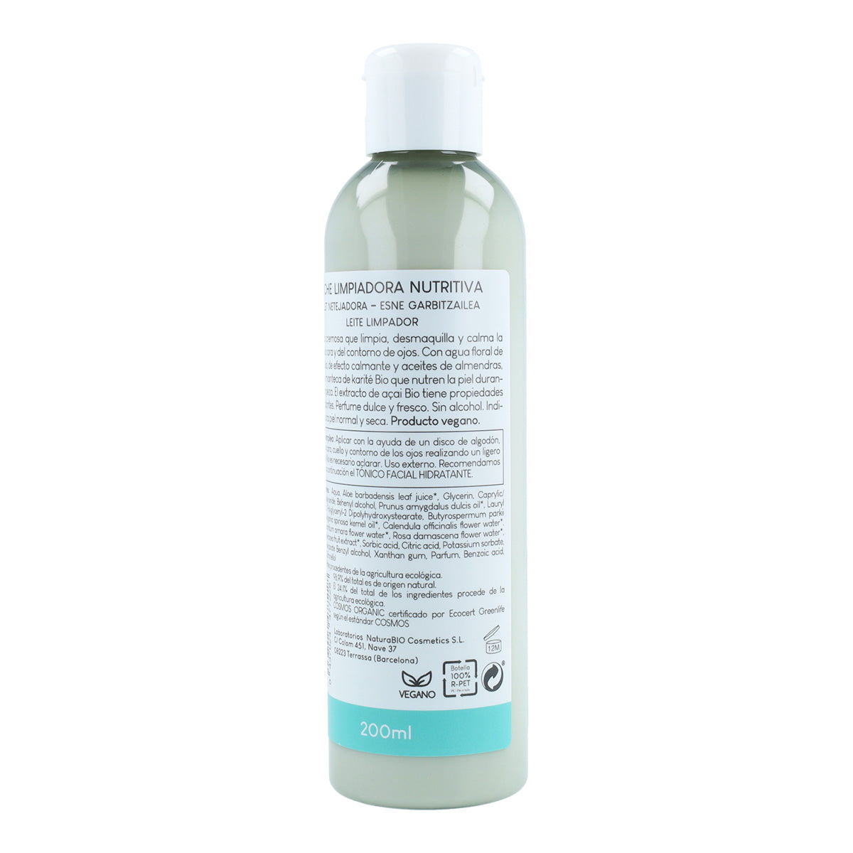Leche limpiadora nutritiva argán y caléndula Bio 200 ml NaturaBIO