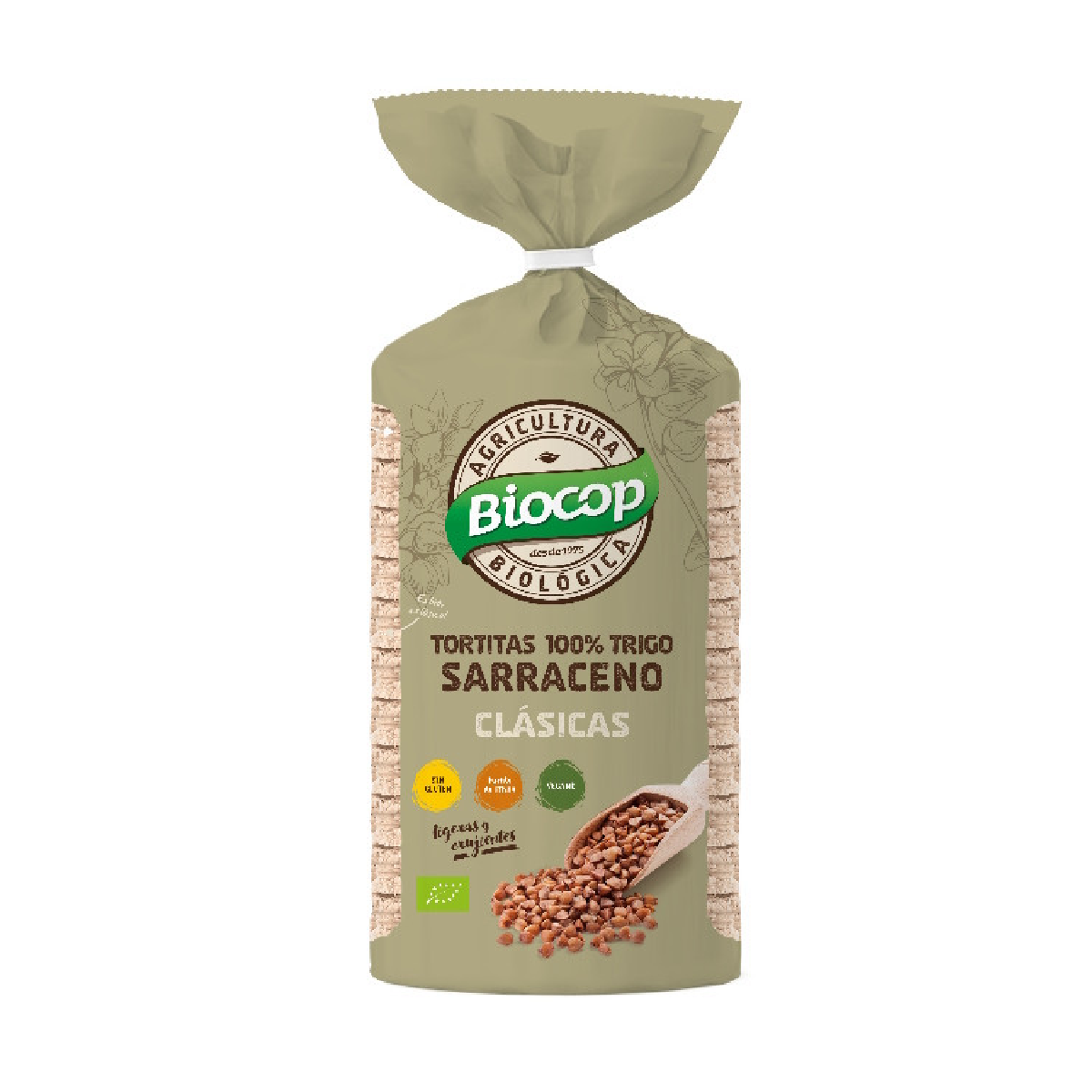 Pack 12x Tortitas 100% Trigo Sarraceno Biocop 100 g