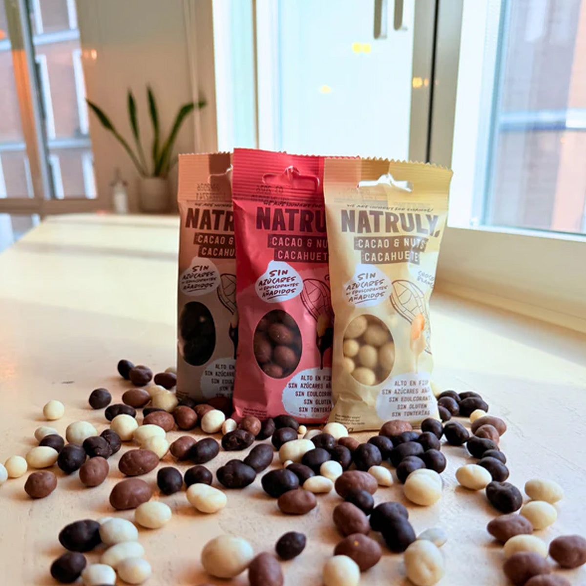 Cacao&Nuts Chocolate con leche, Natruly, 50g
