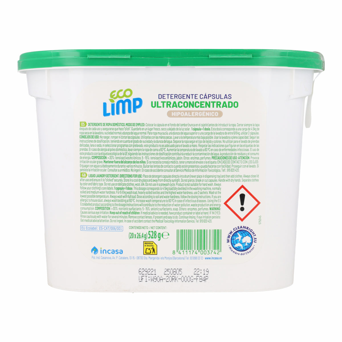 Mimidu ECO Ultra-concentrated detergent capsules, 20 doses