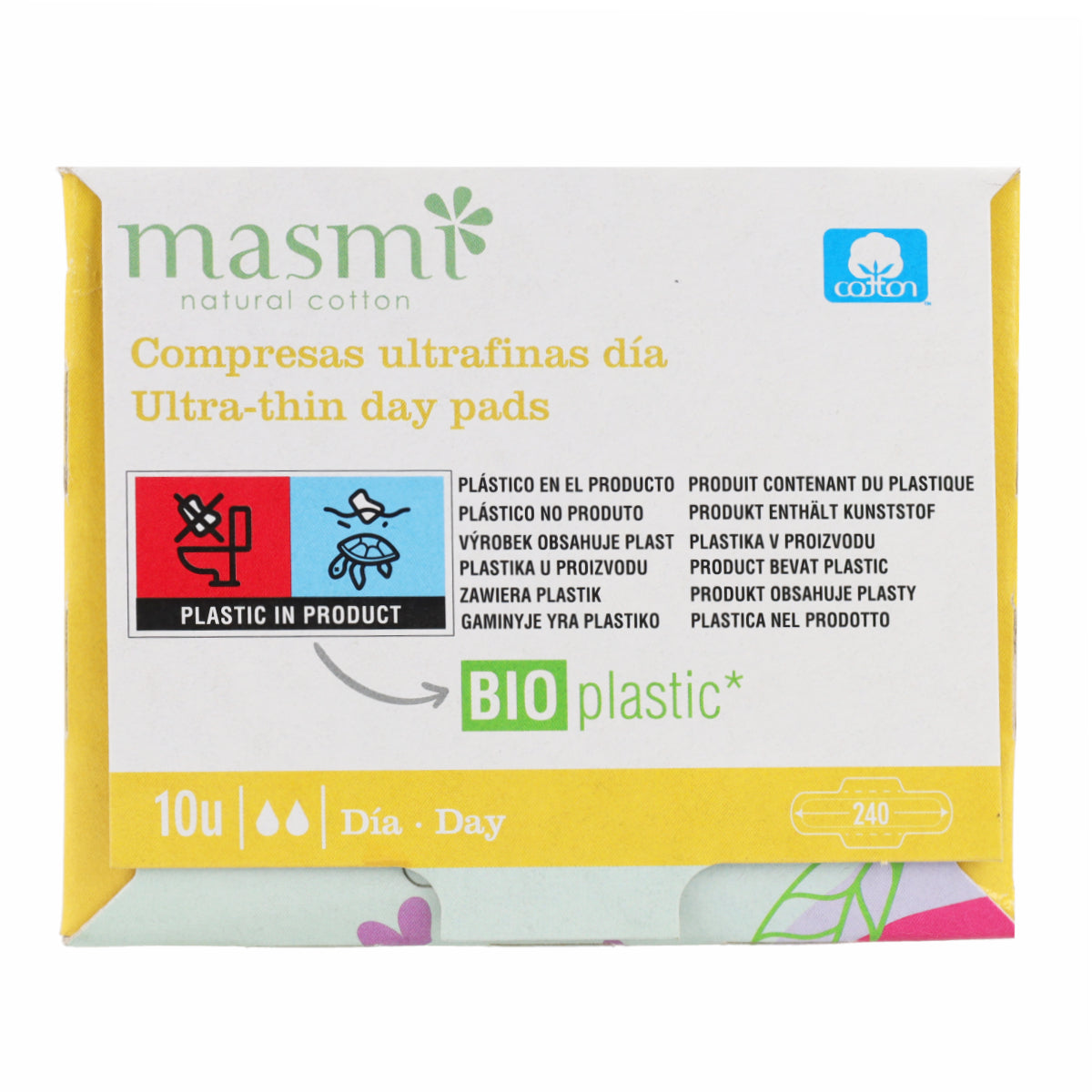 Masmi 100% Cotton Ultra Wing Sanitary Pads 10 Units