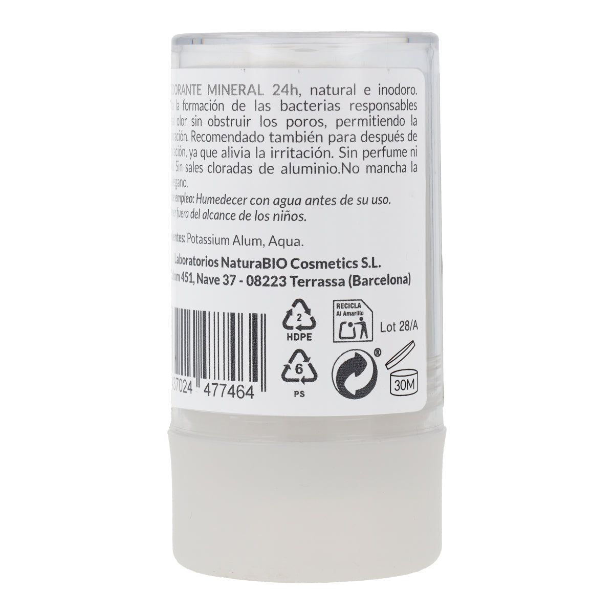 HappyBio alum stone deodorant 115 g