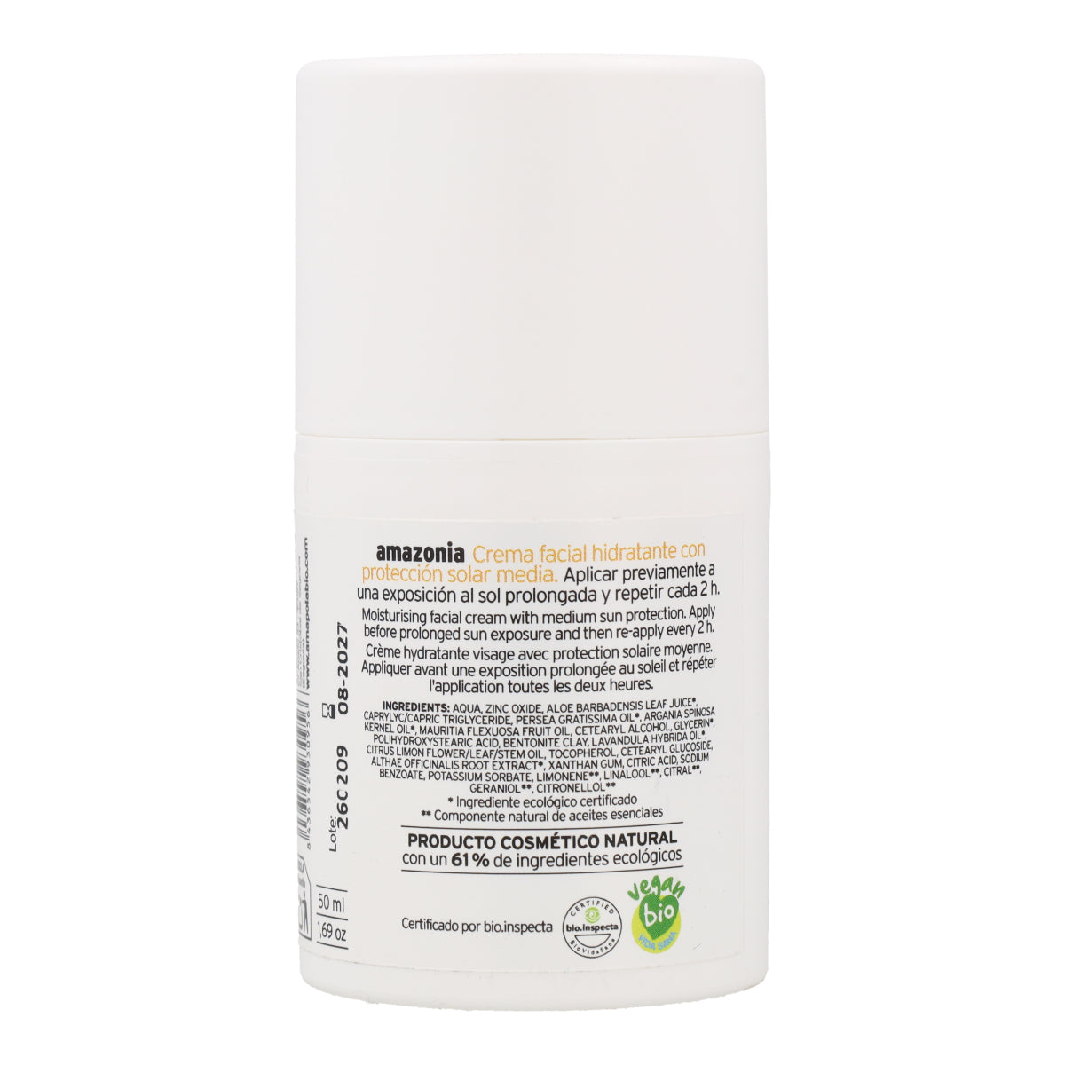 Amazonia Amapola SPF 25 facial sunscreen 50 ml