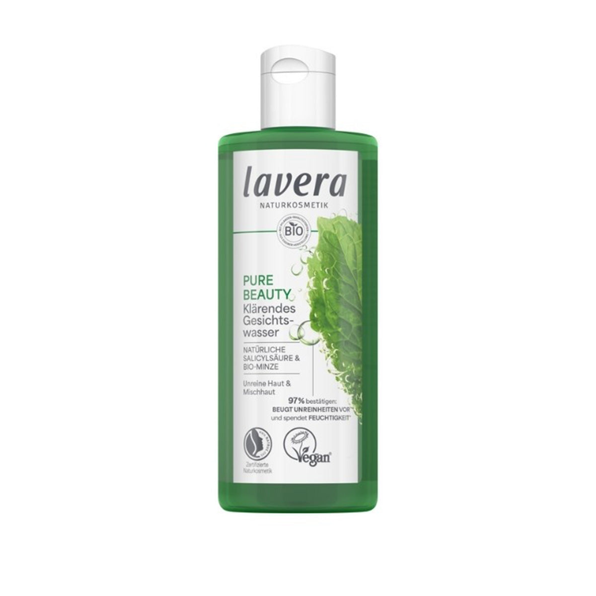 Tónico facial purificante pure beauty Lavera 200 ml