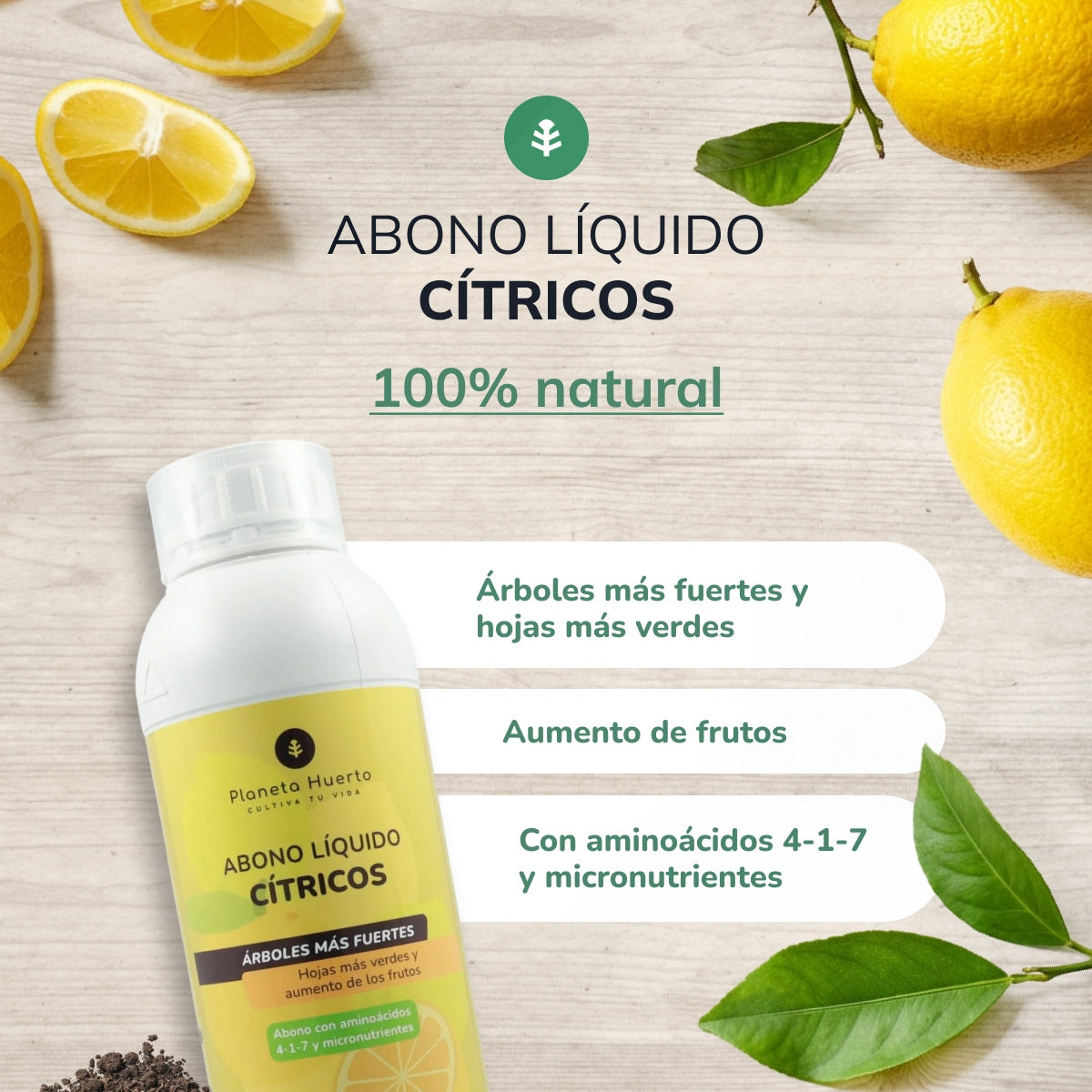 Liquid Citrus Fertiliser Planeta Huerto 1 l