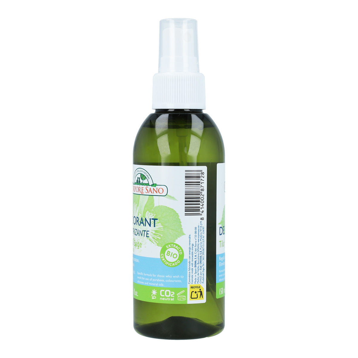 Pack 2x Desodorante tilo y salvia Corpore Sano 150 ml