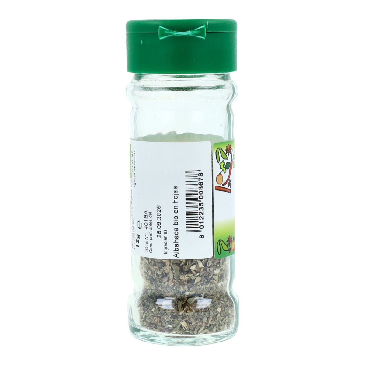 Condimento de Albahaca Biocop 12 g