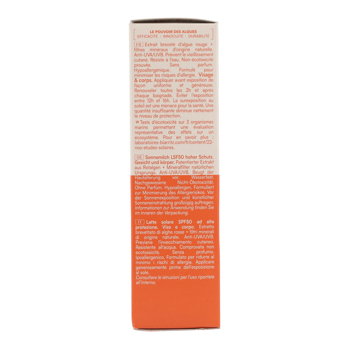 Biarritz Laboratories SPF 50 Body Sun Lotion 100 ml