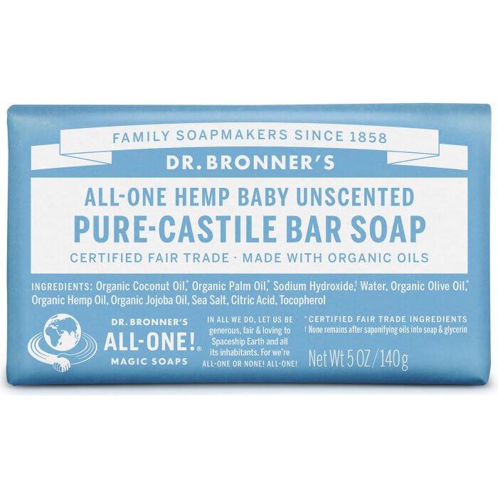Jabón en pastilla Bebés Neutral Dr. Bronners 140 g