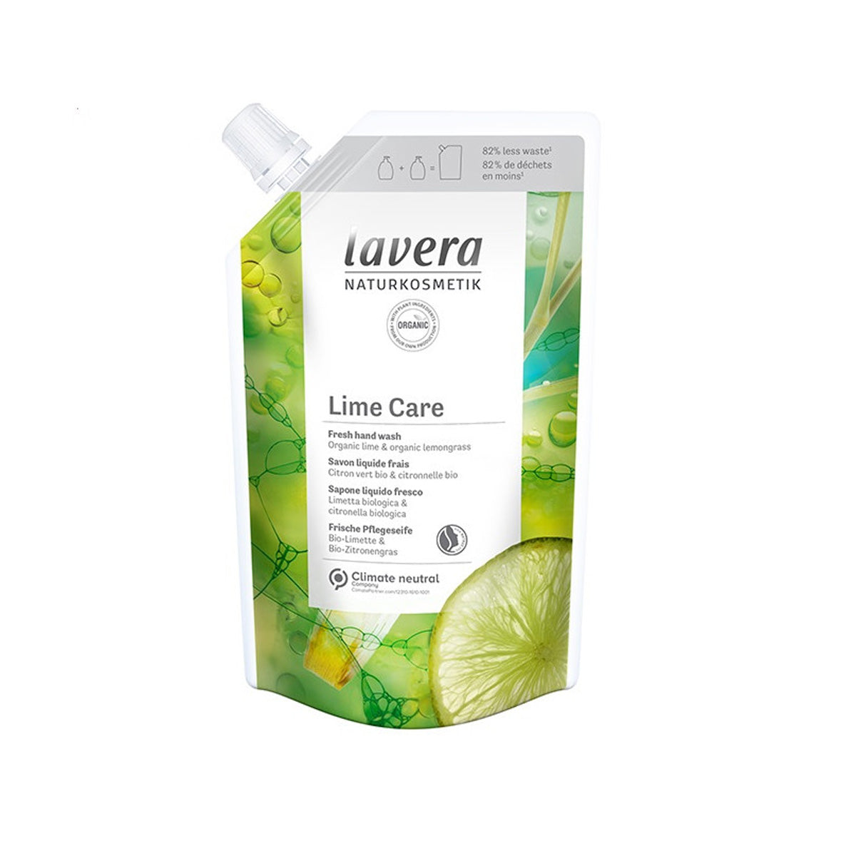 Recarga jabón de manos lima fresca Lavera 250 ml