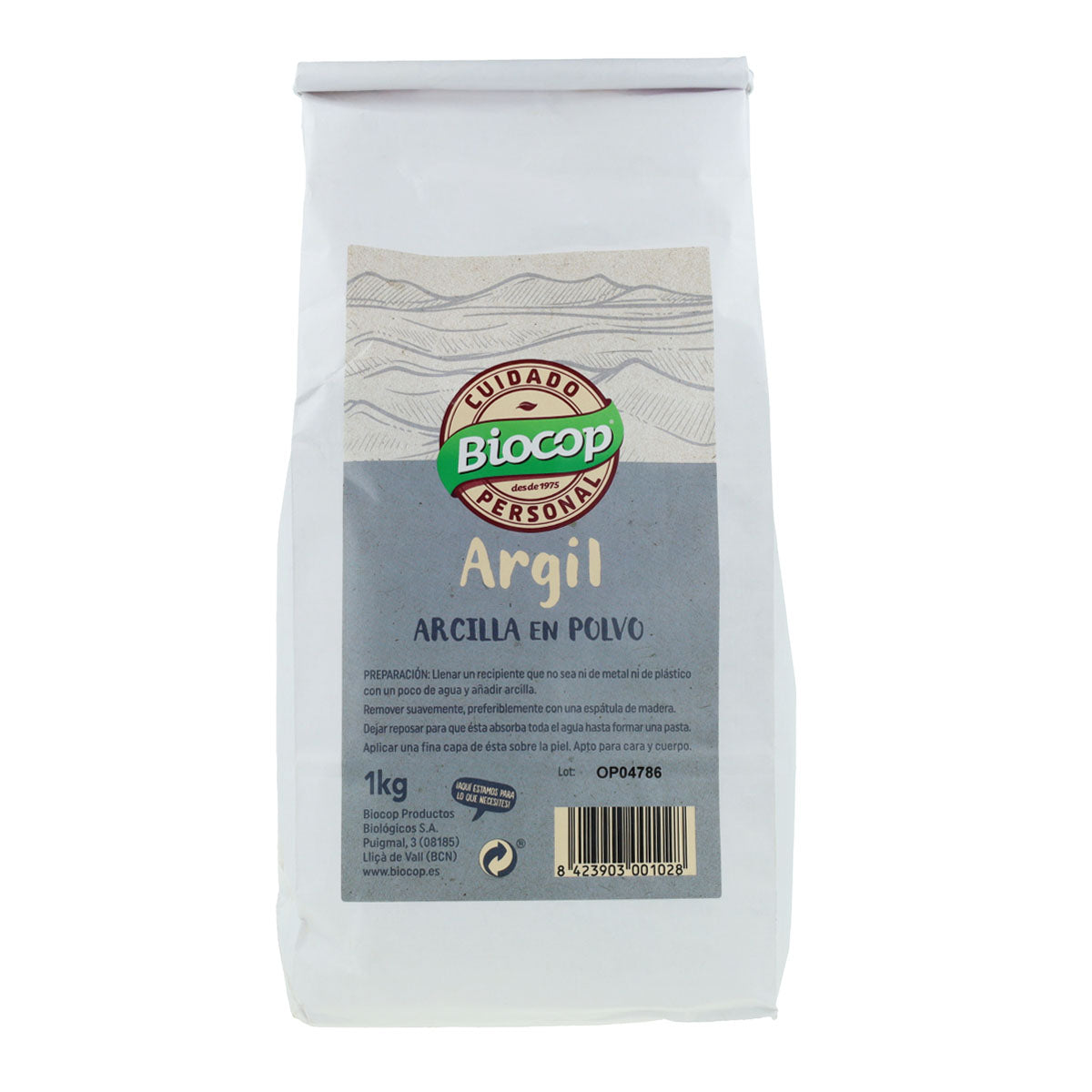 Argil Biocop white clay, 1 kg