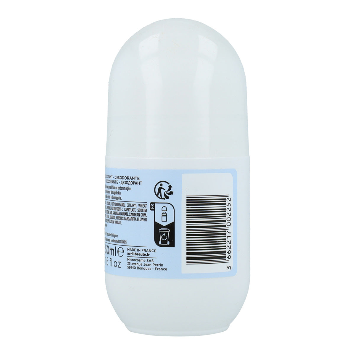 Pack 2x Desodorante orgánico roll-on mujeres Avril 50 ml