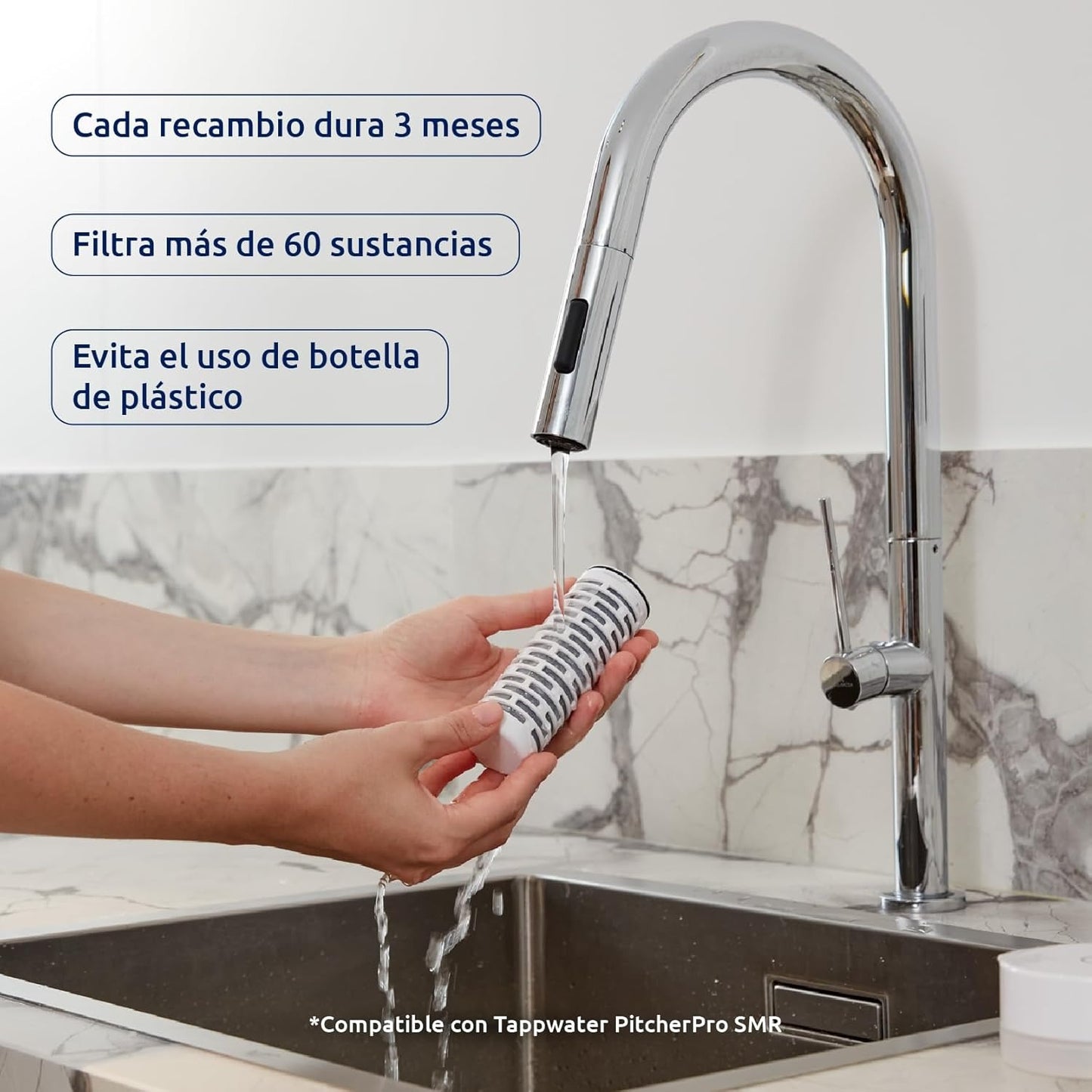 Pack 2 x Recambios para Jarra filtradora PitcherPro SMR Tappwater
