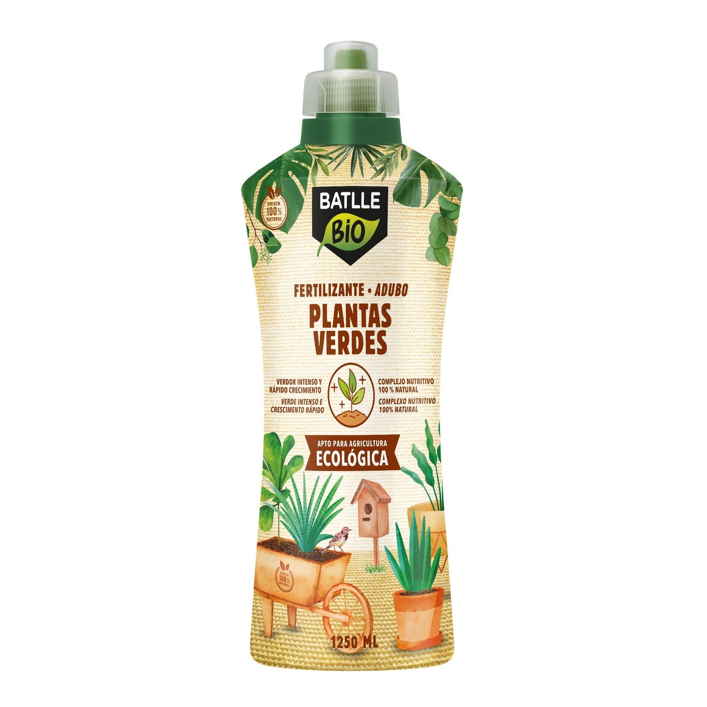 Fertilizante Plantas Verdes Batlle Bio 1250 ml