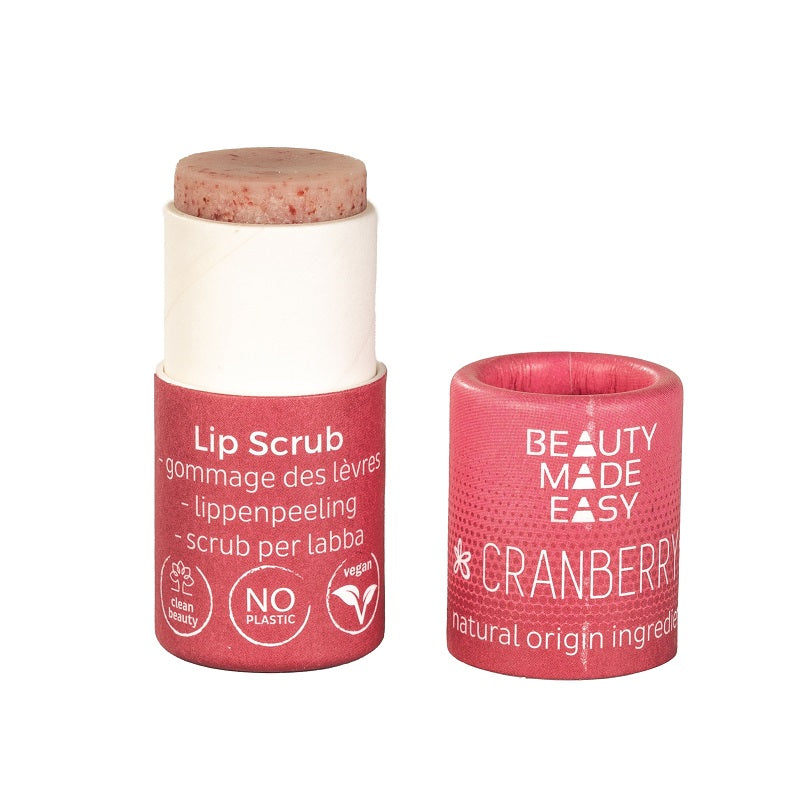 Bálsamo labial exfoliante Beauty Made Easy vegano de azúcar Arándano