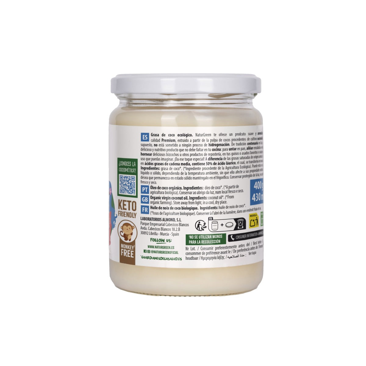 Pack of 2 x NaturGreen Organic Coconut Oil