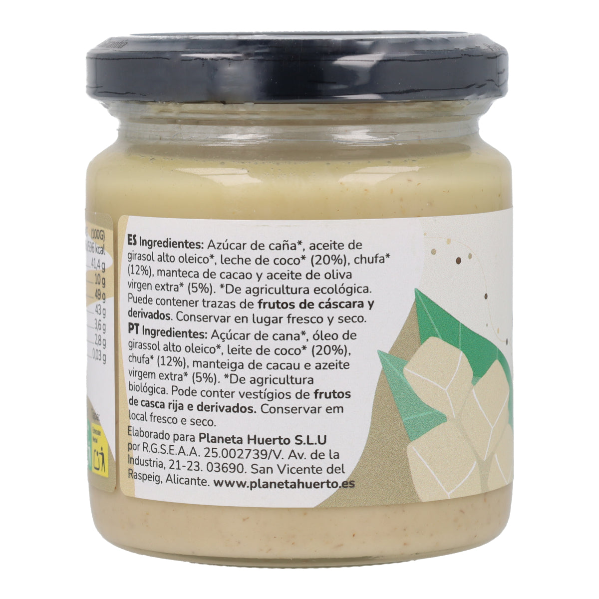 Vegan white chocolate cream ECO Planeta Huerto 230 g