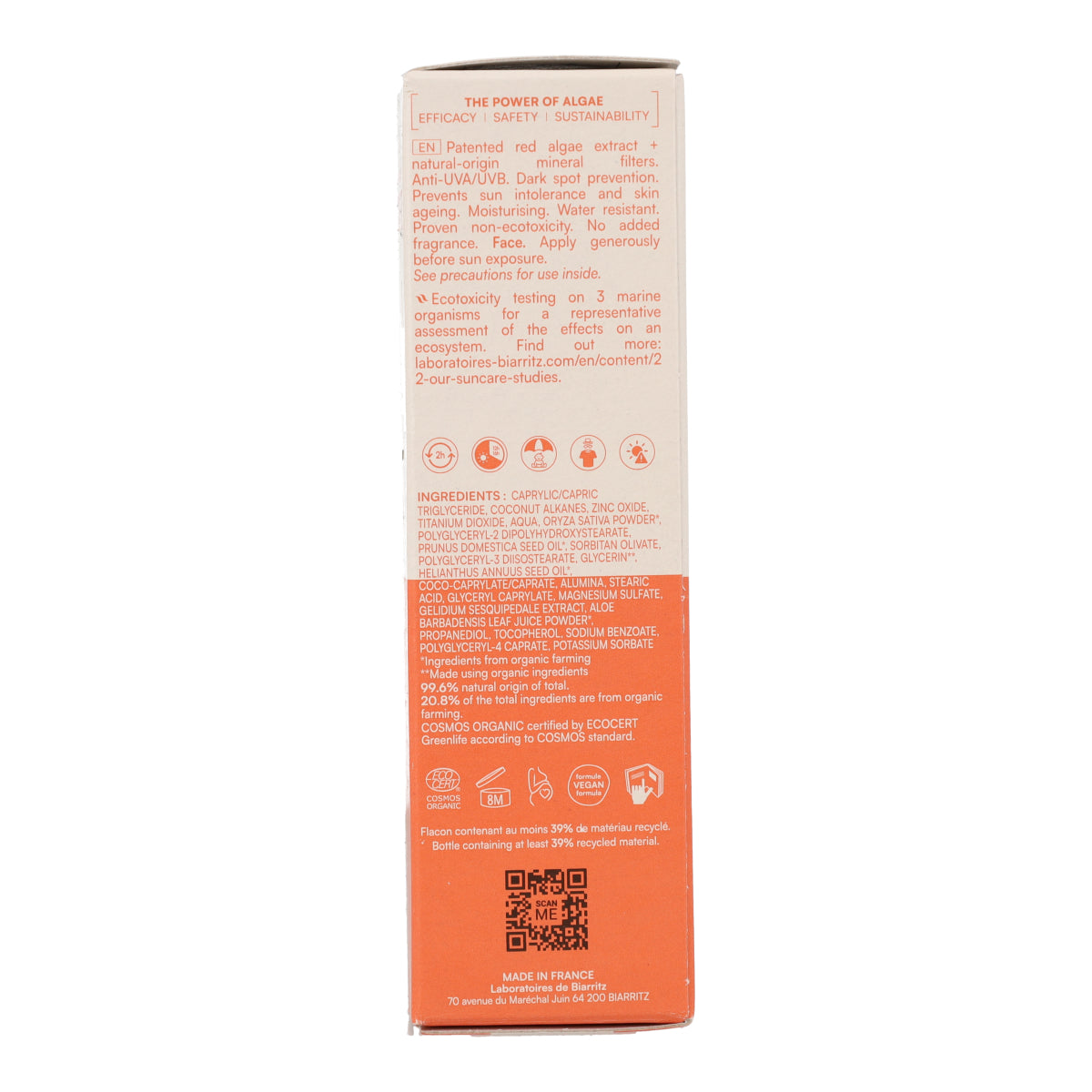 SPF 50 Facial Sunscreen, Laboratorios Biarritz, 50 ml