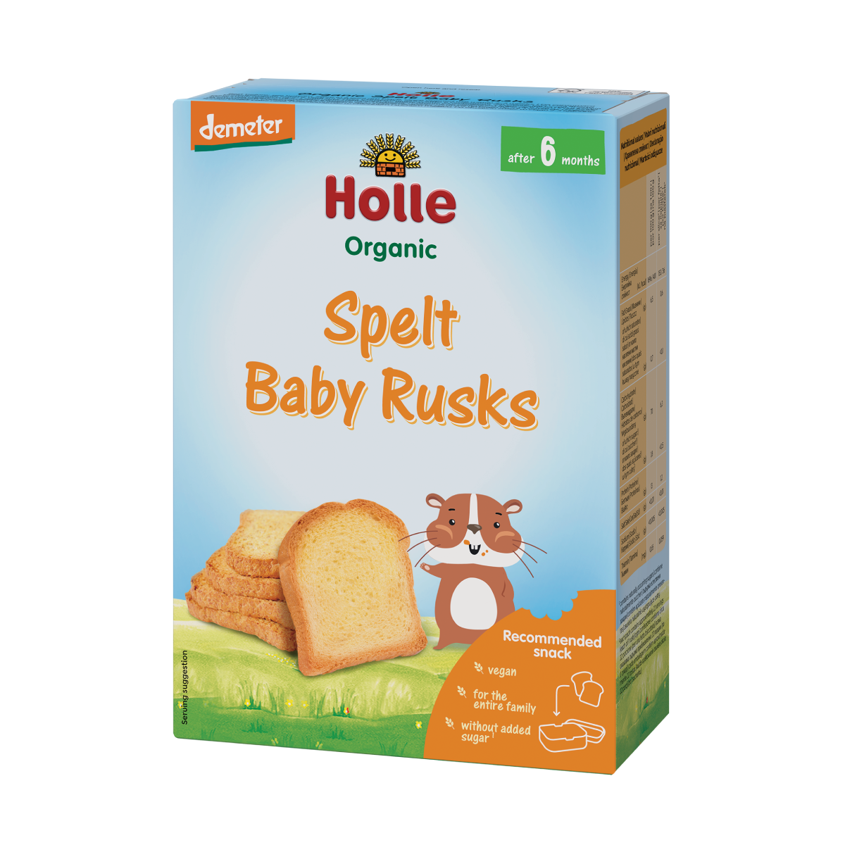 Holle Organic Spelt Toast for Children, 200 g