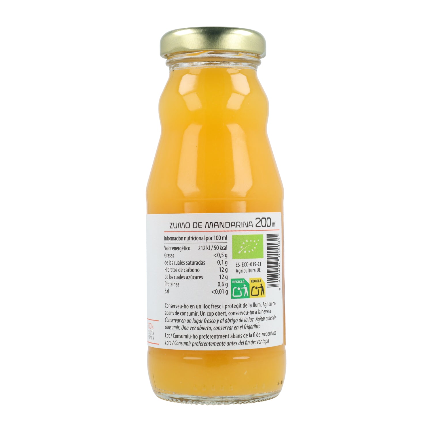 Cal Valls Organic Mandarin Juice 200 ml