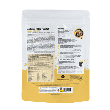 Proteína vegana ECO 76% Banana Planeta Huerto 500 g