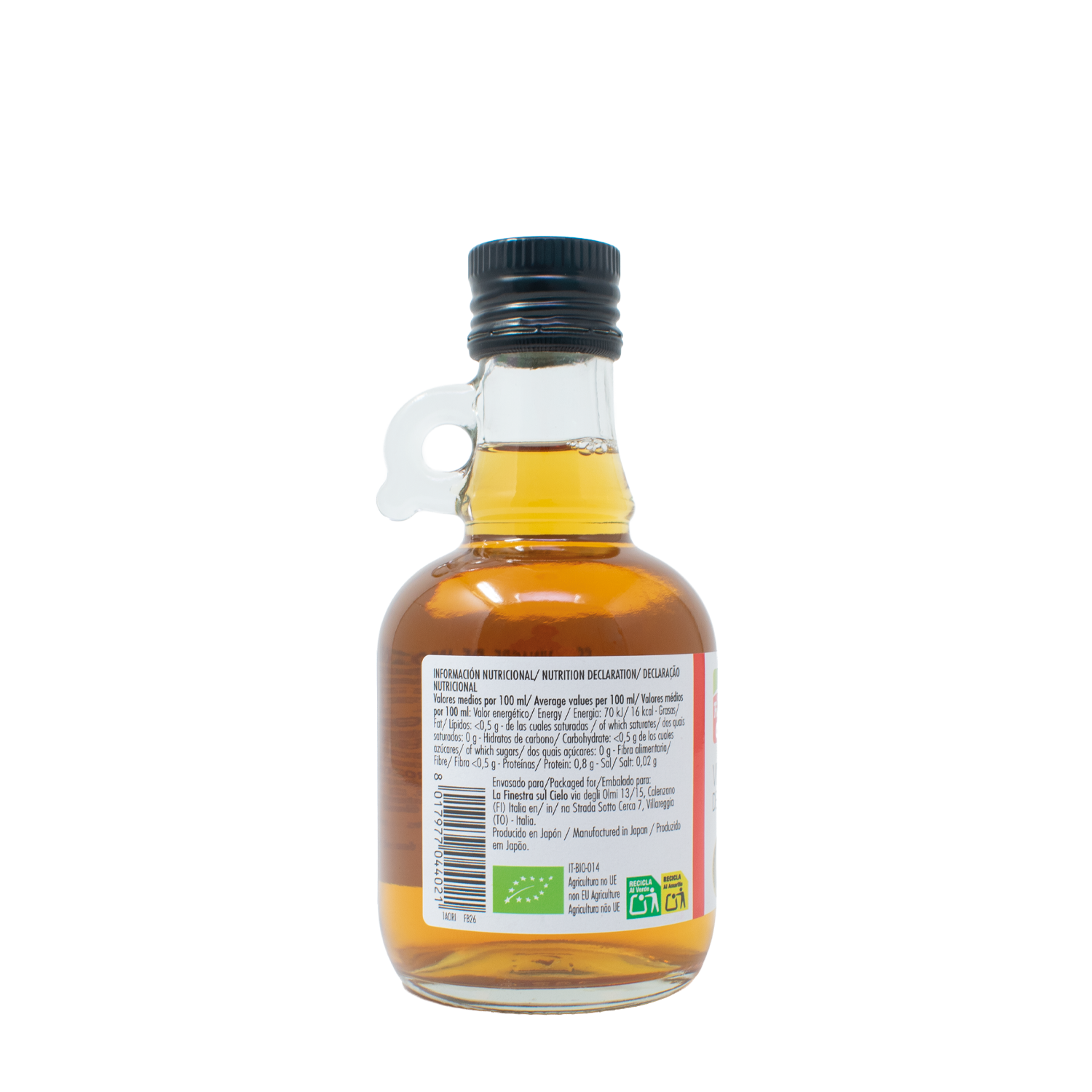 La Finestra Sul Cielo Brown Rice Vinegar 250 ml