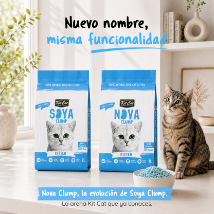 Eco SoyaClump Cat Litter Kit - Kitten Baby Powder 7 L Cat litter