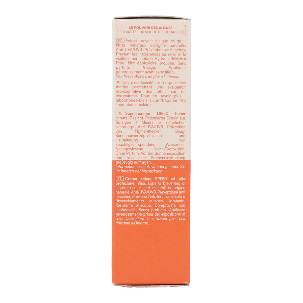 SPF 50 Facial Sunscreen, Laboratorios Biarritz, 50 ml