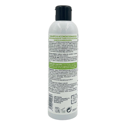 Champú & Acondicionador 2 en 1 Vitalidad Aloe & Manzana Bio 250 ml NaturaBIO