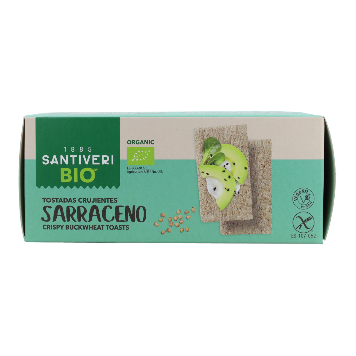Light and Crispy Organic Buckwheat Toast Santiveri 100 g