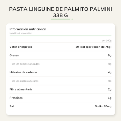 Información nutricional