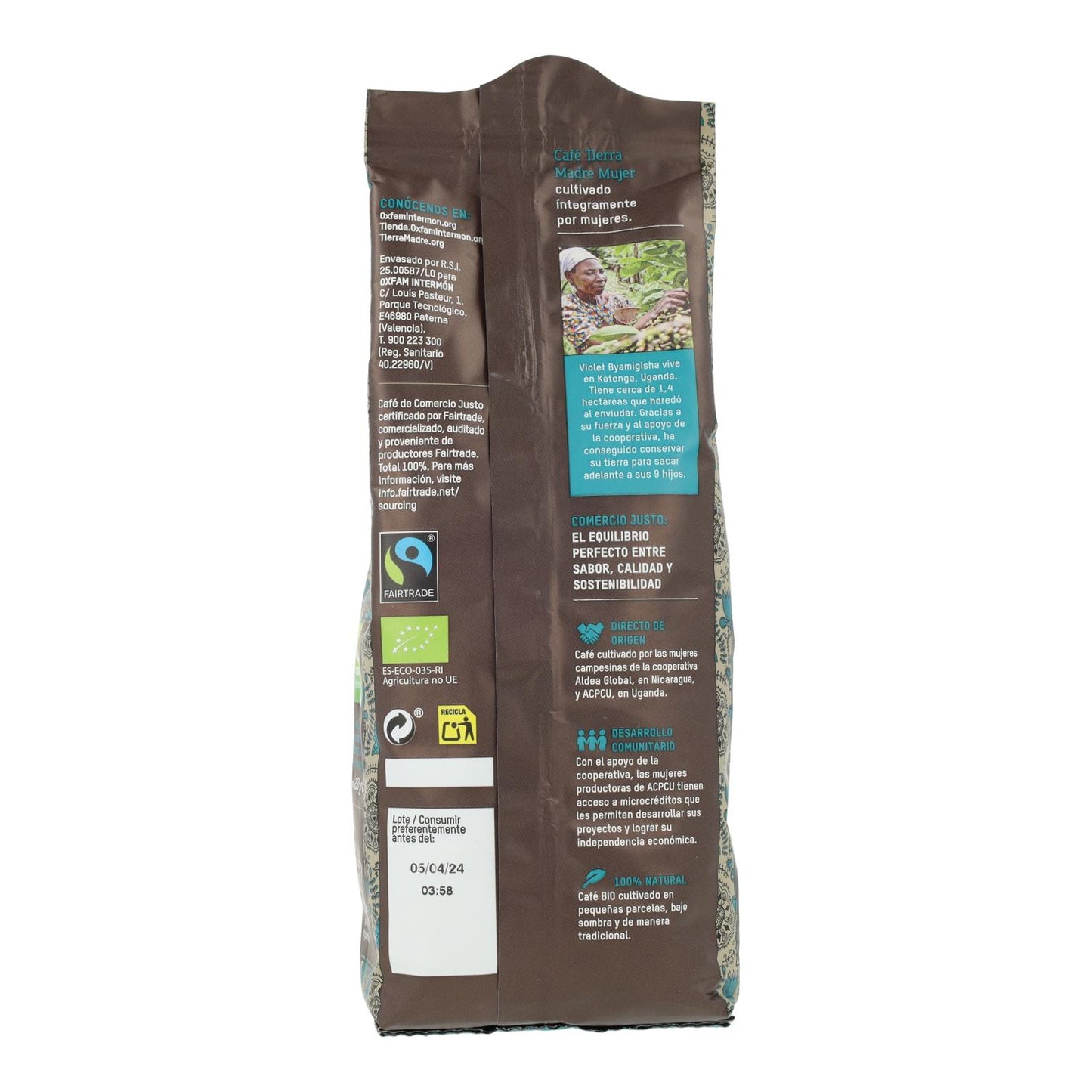 Café Comercio Justo Molido Descafeinado Mujer BIO Tierra Madre 250g