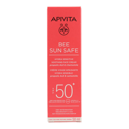 Hydra Sensitive SPF50 Soothing Sunscreen Apivita 50 ml
