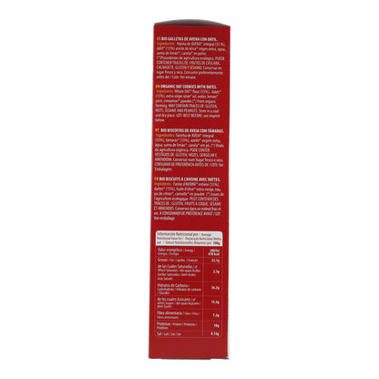 Wholemeal oat biscuits sweetened with organic dates Sol Natural 170 g