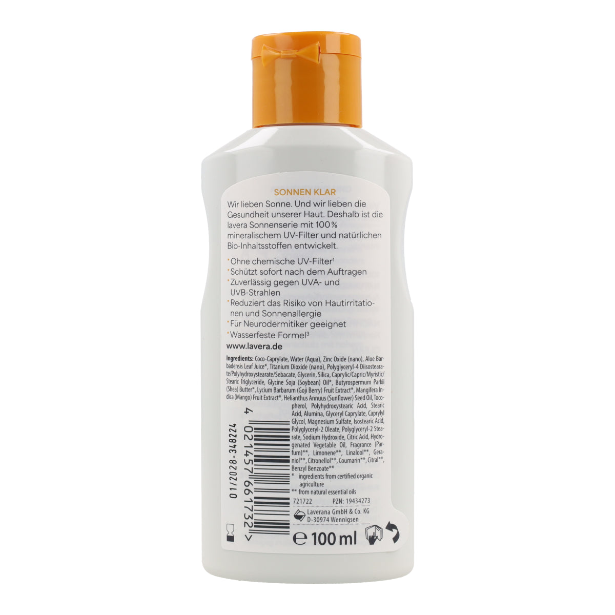 Lavera Sensitive SPF 30 sun lotion 100 ml