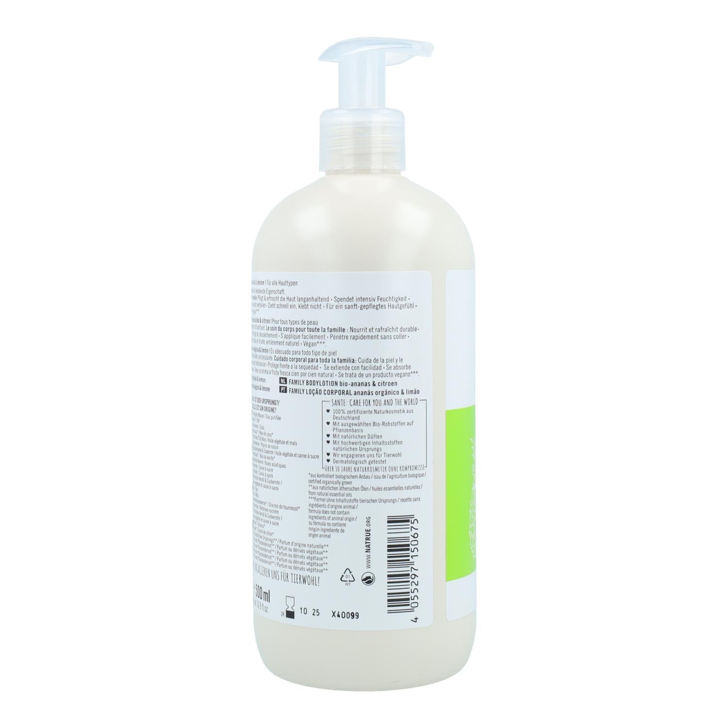 Loción corporal piña y limón Sante 500 ml