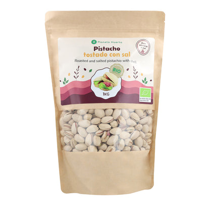 Pistacho en cáscara tostado y salado ECO Planeta Huerto 1 kg
