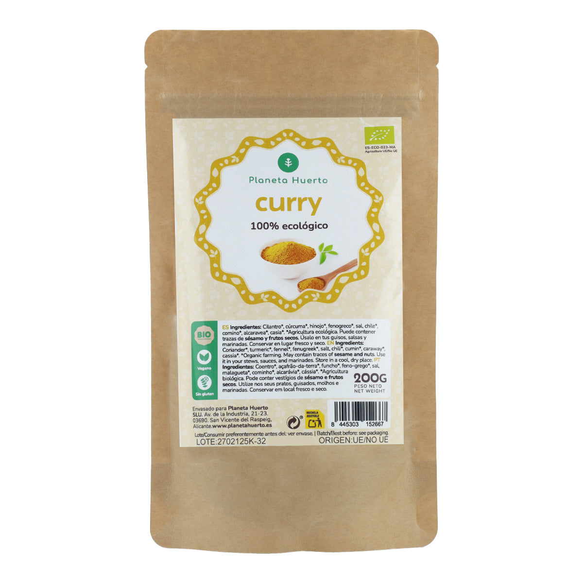 Curry powder ECO Planeta Huerto