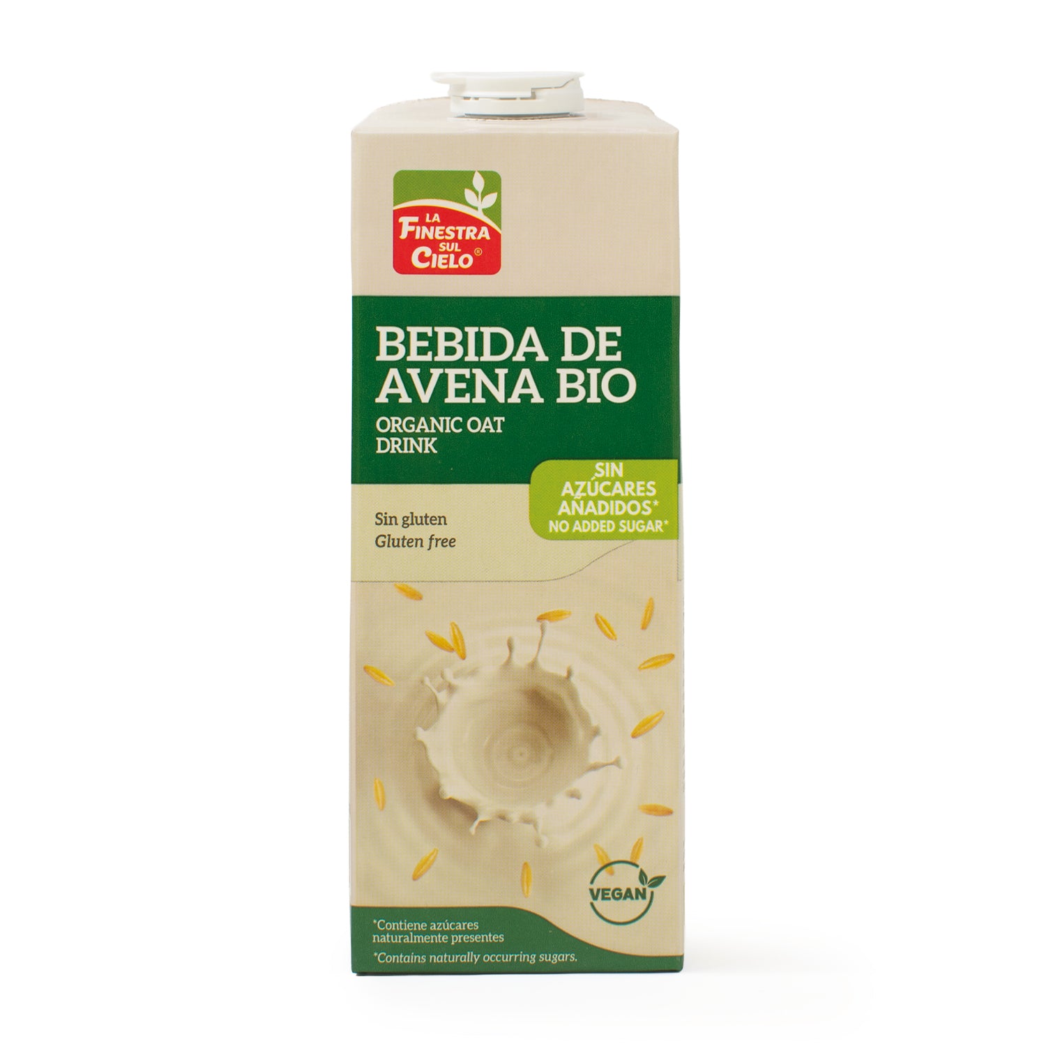 Pack of 6 x La Finestra Sul Cielo Gluten-Free Oat Drink 1 L