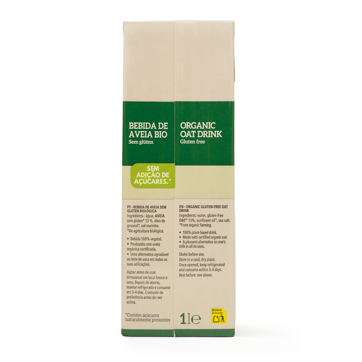 Pack of 6 x La Finestra Sul Cielo Gluten-Free Oat Drink 1 L