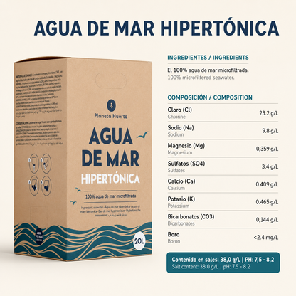Planeta Huerto Hypertonic Sea Water 20 L