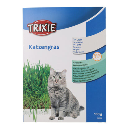 Cat Grass with Tray Trixie 100 g